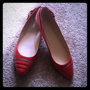 Nine West Red Flats